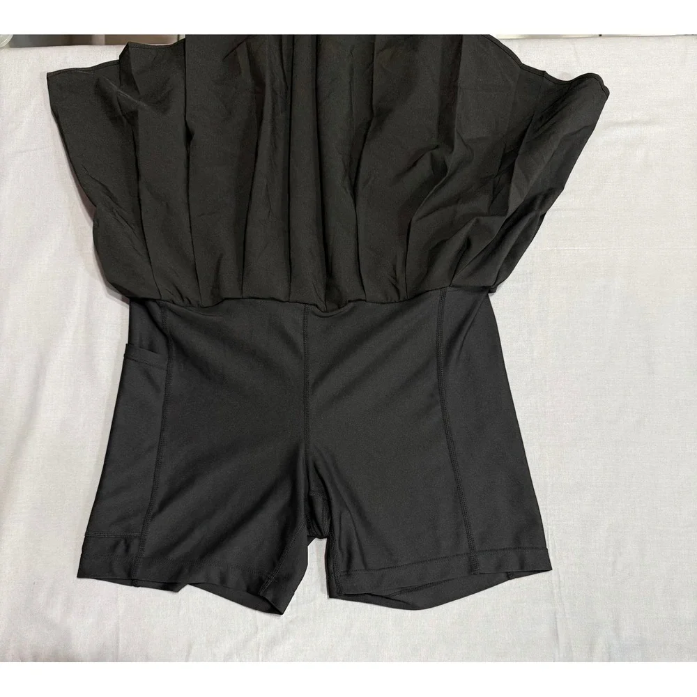 Old Navy Skort Women Small Black StretchTech Pleated Athletic Tennis Golf Skirt